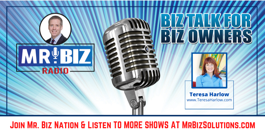 MrBiz and Teresa Harlow talk PITA Co-workers Mr Biz Podcast image